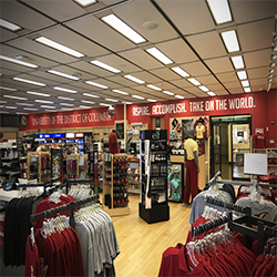 Inside view of bookstore