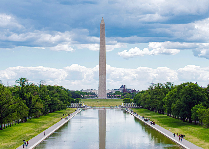 Washington Monument and reflecting pool