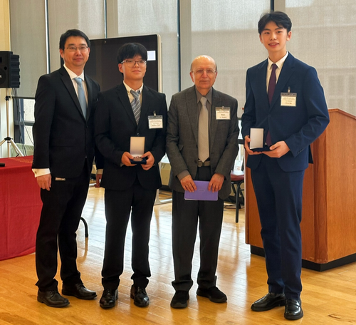 ReGenium – Matthew Choi (Fort Lee High School, NJ), Evan Ng (Fort Lee High School, NJ) w/ Dean Sepehri & Competition Chair Dr. Hua